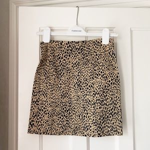 Leopard Print Skirt